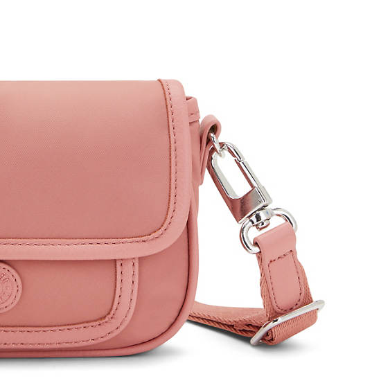 Kipling Inaki Small Crossbody Bag Handbag Almost Rose | CA 1271QM